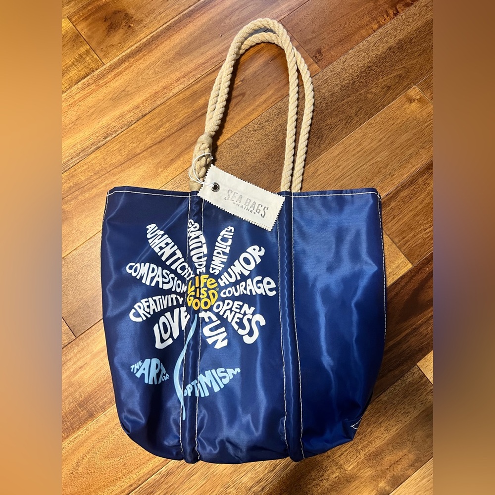 Sea BagsxLife is Good tote bag